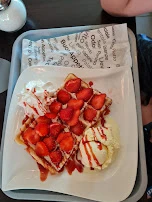 Erdbeeren Waffle